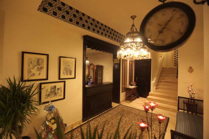 Hotel reception area