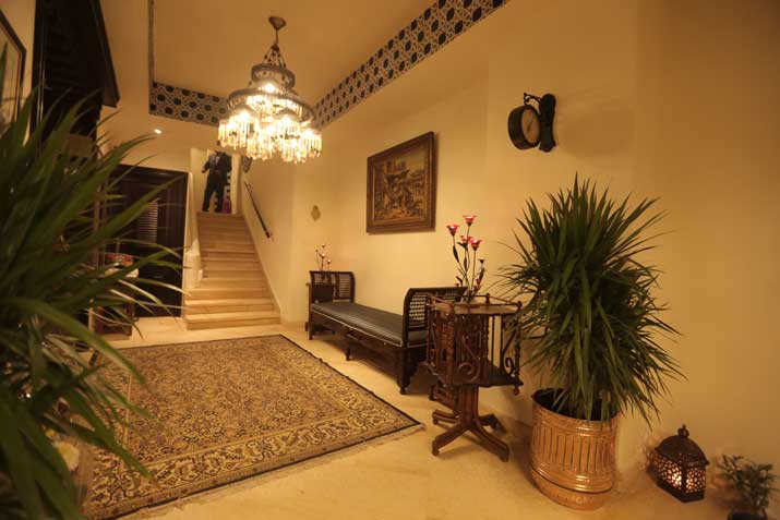 Hotel reception area