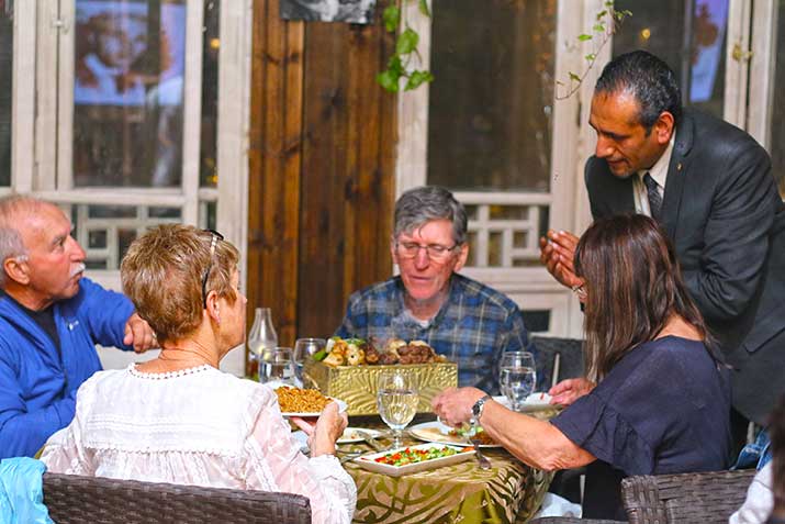 Diners in the restaurant